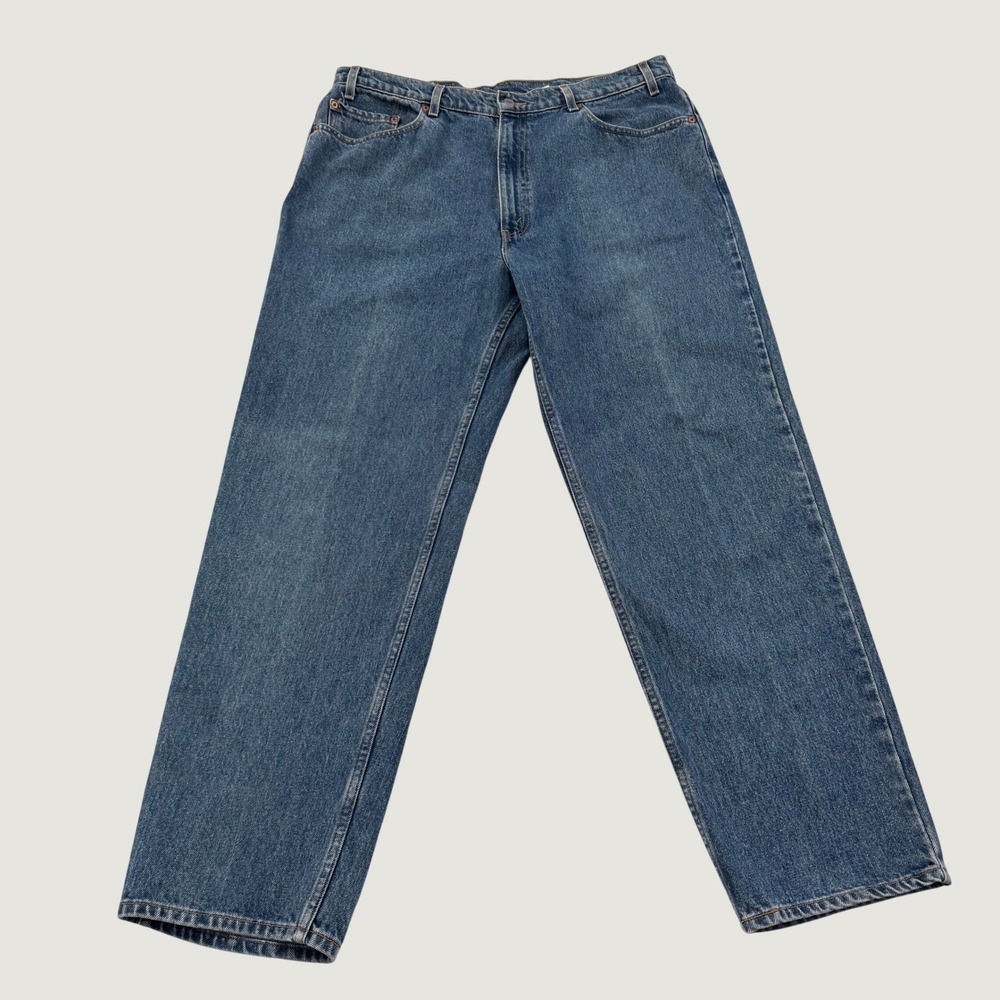 Levis 550 Jeans Mens 40x30 Blue Medium Wash Relaxed Fit Tapered Leg Denim